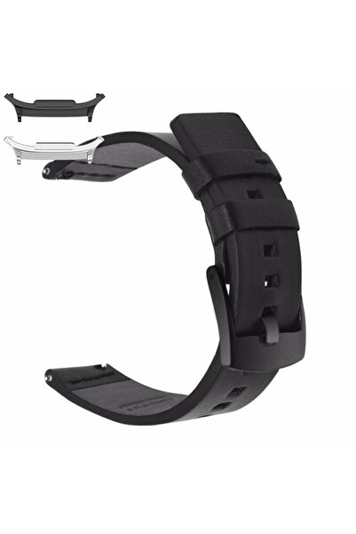 VD VERY DREAM leather strap compatible with Samsung Galaxy Watch9 44mm, Black