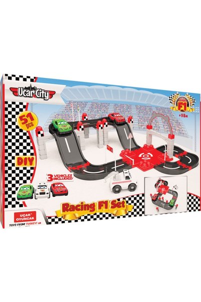 Uçar City F1 Yarış Seti (51 parça)