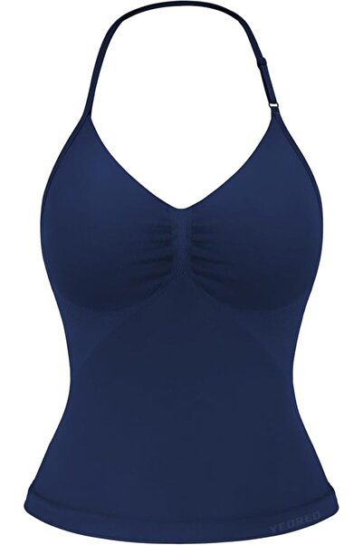 GENERAL YEOREO SoftHue Impact Longline Strappy Top Women's Halter Workout Tan...