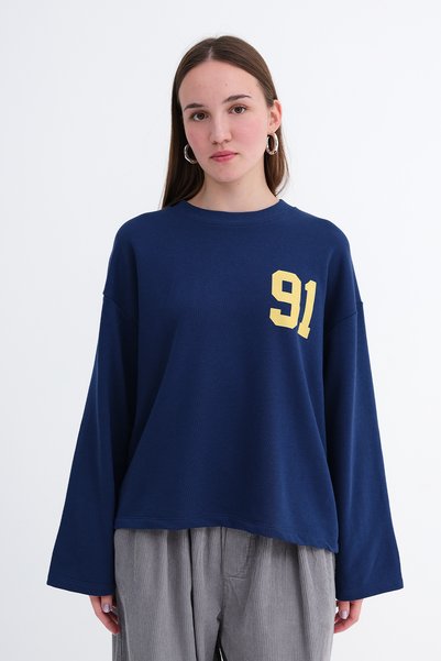 Addax Baskılı Kalın T-shirt B10772