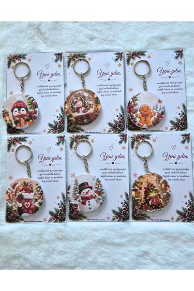 H&B Boutique 20 adet yılbaşı temalı açacak anahtarlık,yeniyıl,Christmas,noel ...