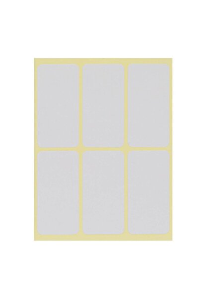 OEM 60 Etichete adezive albe 5x2.5cm - Pentru birou și școală
