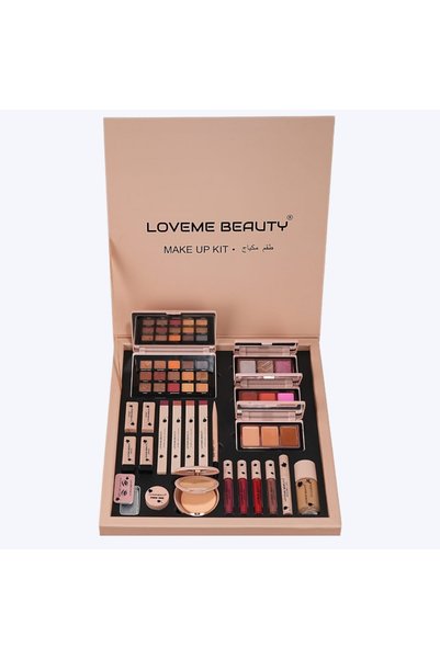 LOVEME BEAUTY بوكس مكياج متكامل لافمي بيوتي – 29 قطعة مع طقم فرش هدية