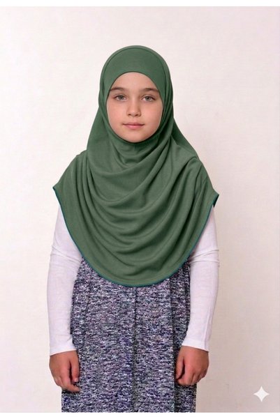 ZAHRANUR HİJAB Tek Parça Penye Çocuk Pratik Eşarp
