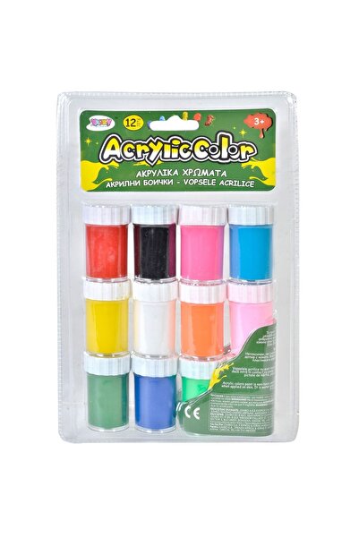 OEM 12 x 20ml Culori de vopsea acrilică - Gata de utilizare și solubile în apă