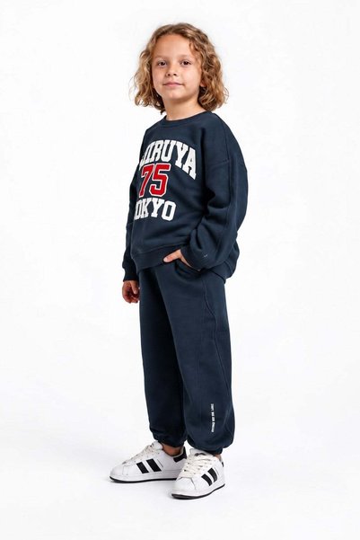 Jack Lions Jacklions baby boy 1-5 years old tokyo patterned tracksuit set nav...