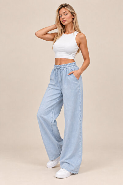 BW Bravely Wear Pantaloni de damă cu croială lejeră și picior larg (Fabricați...
