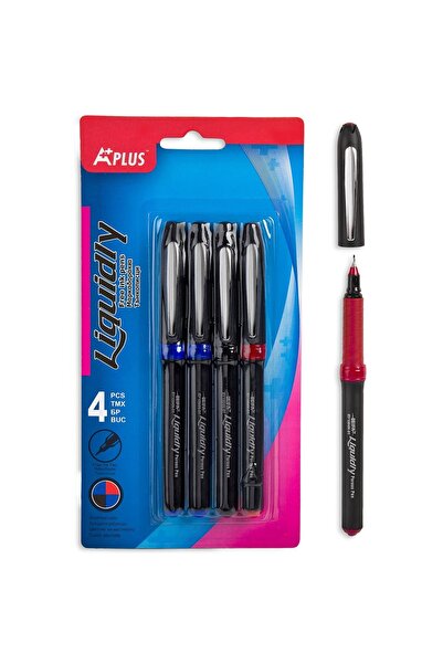 OEM 4 Pixuri cu cerneală lichidă - Negru, Albastru, Roșu (4 bucăți)