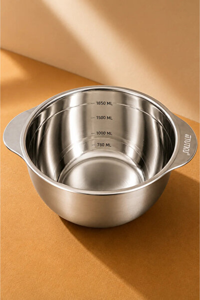 Tutku Home 1850 Ml Paslanmaz Çelik Ölçekli Kase