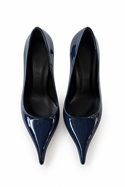 Eataly Shoes Nera Lacivert Rugan Stiletto