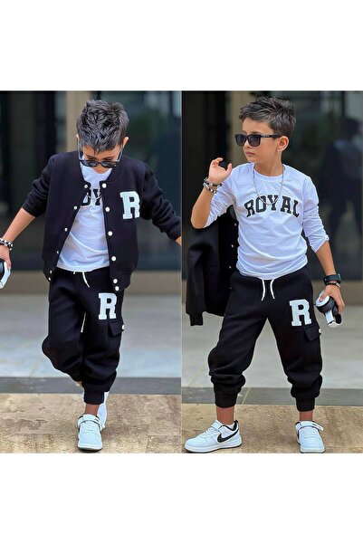 Nazhankids College Jacket 3-Piece Set