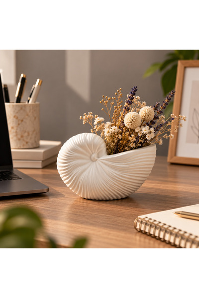 Grimsi Decorative Snail Vase Decorative Mini Flower Pot and Dry Flower Container