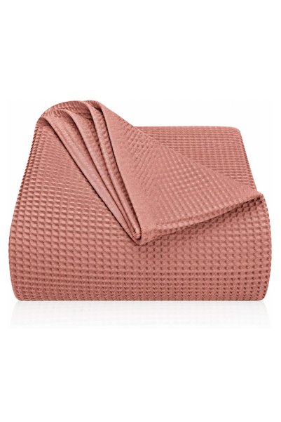 Baveno 100% bumbac 180X220 cm model vafe, lenjerie de pat și husă de canapea