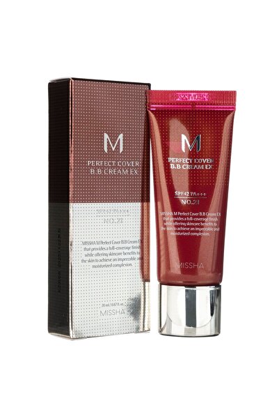 Missha M Perfect Cover Krem BB nuanță bej deschis Nr. 21 - 20 ml