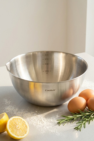 Cooker 29 cm 4 Liter Steel Mixing Bowl Yk1983