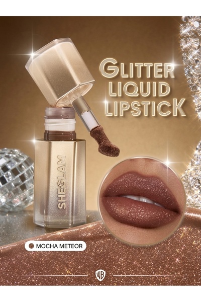 SHEGLAM Stardust Swipe Glitter Likit Ruj - Işıltılı ve Simli Dönüşen Likit Ruj