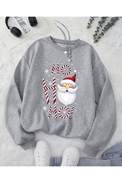 one button Unisex ženska/muška božićna HO HO HO majica sa printom Deda Mraza,...