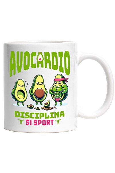 INOVATIX Personalized white mug, Avovado Friends Body Evolution Gym Motivatio...