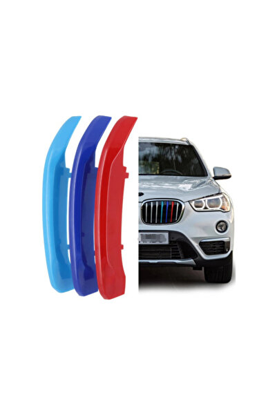 OEM Set of front grille stripes ornaments compatible with BMW X1 VFL F48 2015...