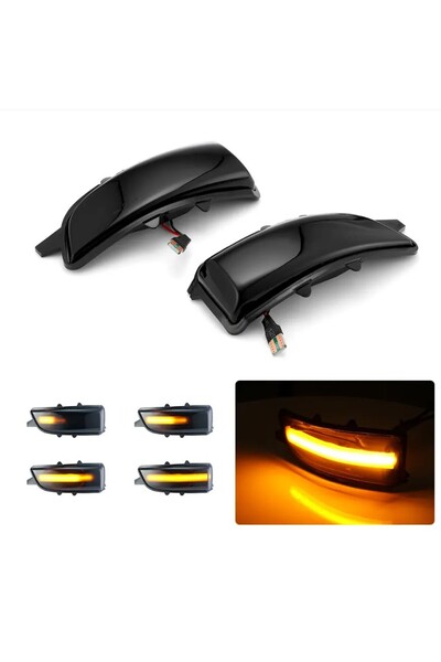 HELECO Δυναμικά LED Φλας Καθρέφτη Φιμέ – VOLVO C30 / C70 / S40 / V40 / V50 / ...