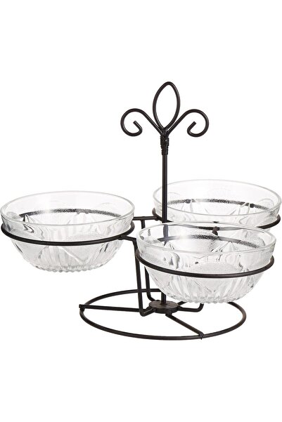 Harmony 4-piece Glass Serving Bowl Set, Clear