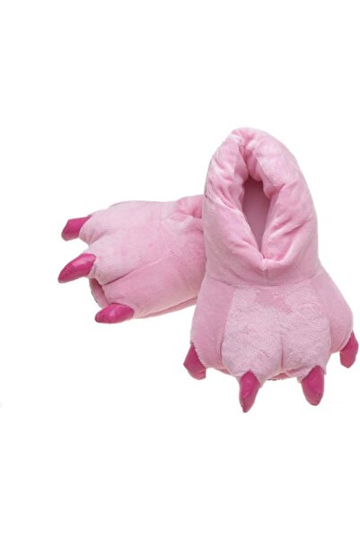 GENERAL Adult Cute Plush Animal Paw Slippers Fuzzy Warm House Shoes