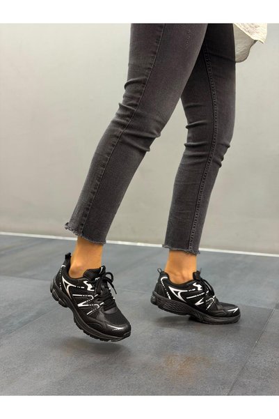 Diva Ayakkabı Black Knitwear Women's Casual Sports Shoes Alice