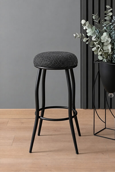 Orysa Design BT-1 Bar Taburesi 65 CM, Bar Sandalyesi, 1 Adet, Antrasit