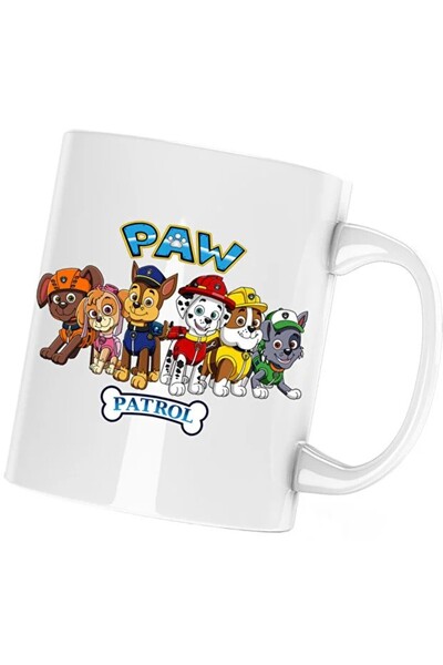 INOVATIX Cana Paw Patrol Tot Echipajul Catelusi Politisti, alba, 330 ml