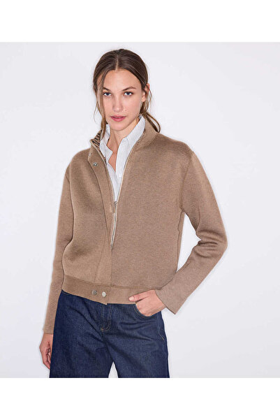 İpekyol Monogram astarlı bomber hırka