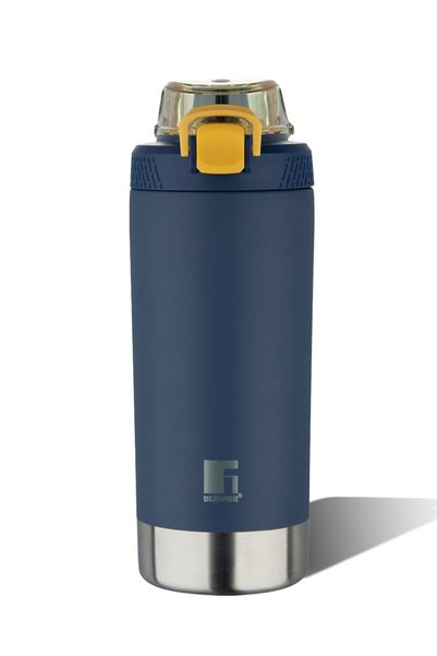 Bergner Walking Gymmate Alpha Vacuum Sipper 720ml, SS Hot Cold - Dark Blue