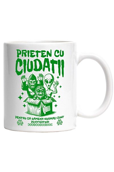INOVATIX Personalized white mug, Alien Gorilla Friend With Weird People I'm B...