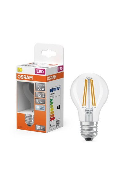 Osram LED Filament 5.9W 806 Lümen 4000K E27 Duy Kırık Beyaz Işık Ampul