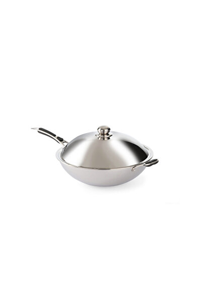 HENDI Tigaie wok cu capac Hendi, inox, 360 × 180 mm
