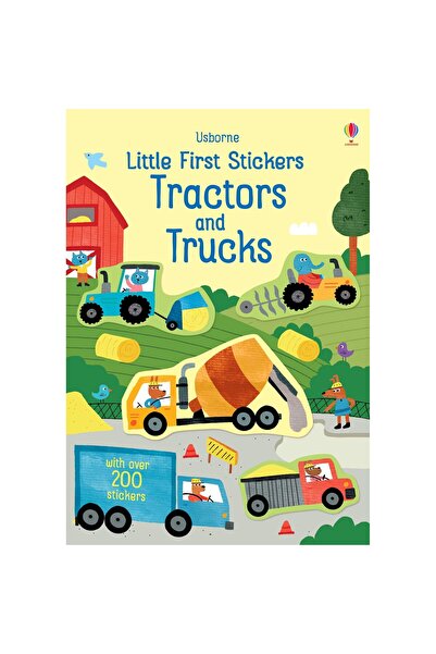 Usborne – Little First Stickers Tractors and Trucks – Carte cu autocolante pe...