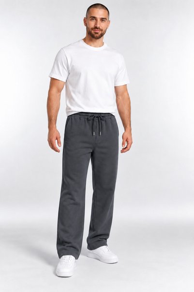 ODİN ATLAS Pantaloni de trening largi, supradimensionați, din bumbac și lână,...
