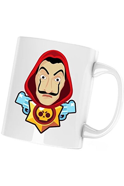 INOVATIX Cana Casa de Papel Brawl Stars Gamer, alba, 330 ml