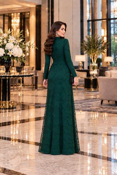 SUBU TASARIM Asian Hijab Evening Dress Tbsanr46