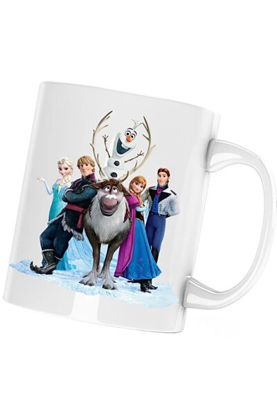 INOVATIX Disney Frozen Elsa All Team Mug, white, 330 ml