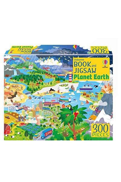 Usborne Publishing Set Puzzle și Carte - Carte și Puzzle Planeta Pământ, Usborne