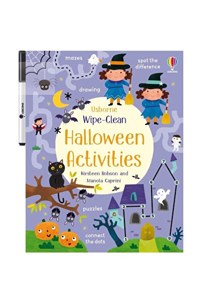 Usborne Wipe-Clean Halloween Activities, Usborne, 2020, multicolor