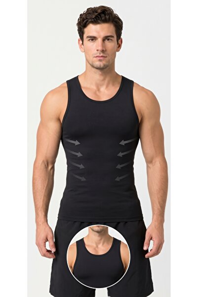 MARİA CALZE Tricou modelator din microfibră pentru bărbați - Tricou subțire, ...