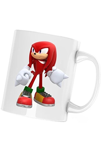 INOVATIX Cana Sonic Red Knuckles the Echidna Alergator, albă, 330 ml