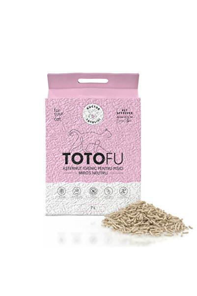 Doctor totolici.ro TOTOFU Așternut Igienic pentru Pisici, , Fără Miros, Tofu,...
