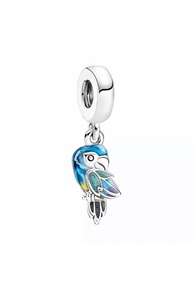 MAF Talisman din argint sterling 925 compatibil cu Papagal Colorat