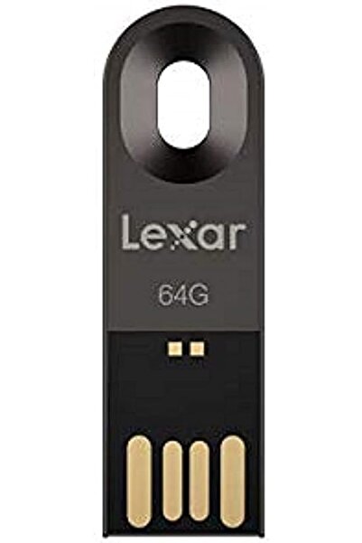 Lexar محرك أقراص فلاش USB2.0 بسعة 64 جيجابايت M25 باللون التيتانيوم الرمادي