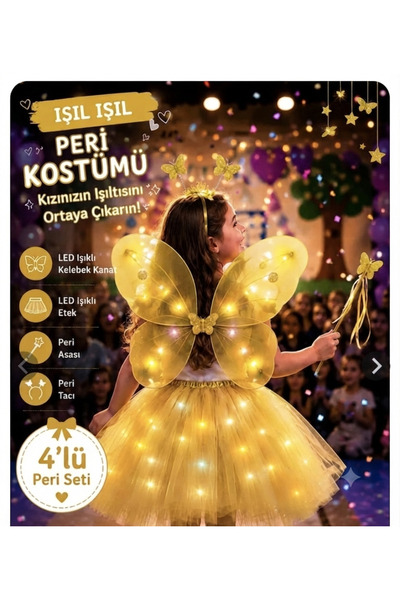 GOLDCENTER LED KOSTIM LEPTIRA VEŠTICE | SET LEPTIRA I SET TUTU SUKNJE