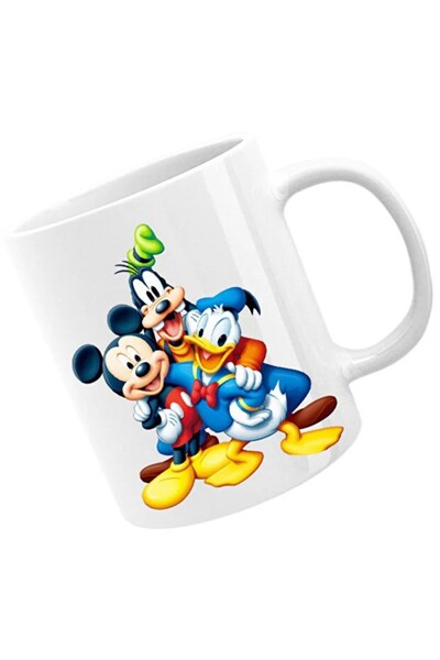 INOVATIX Cana Mickey Mouse Gooffy Donald Duck Friends Disney, alba, 330 ml