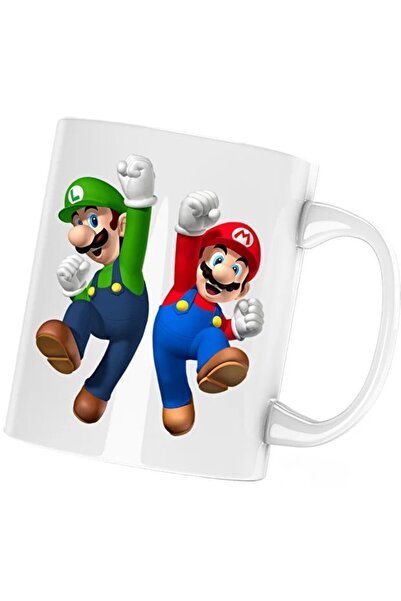 INOVATIX Cana Super Mario Bros Luigi Mario Odyssey, alba, 330 ml