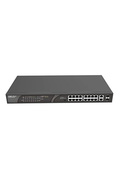 RUIJIE Rg-Es118S-Lp - Reyee Rg-Es118S-Lp 16 Port 10/100 + 2X1Gb Sfp Uplınk Combo 120W Poe Rac